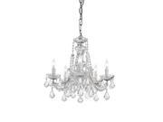Crystorama Lighting 4476 CH CL S Maria Theresa Collection Chandelier Polished Chrome