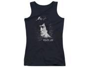Trevco Bruce Lee In Your Face Juniors Tank Top Black 2X