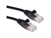 QVS CC715 100BK 100 ft. CAT6 Gigabit Flexible Molded Black Patch Cord