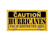 Smart Blonde LP 2656 Caution Hurricanes Metal Novelty License Plate