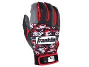 Franklin Sports 21058F2 Digitek Digi Adult Medium Batting Gloves Gray Black Red