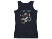 Trevco Injustice Gods Among Us Key Art Juniors Tank Top Black 2X