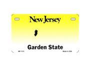 Smart Blonde MP 1131 New Jersey State Background Metal Novelty Motorcycle License Plate