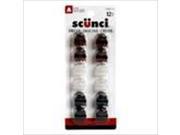Scunci Mini Oval Topped Jaw Clip 12 Count Pack Of 3