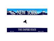 Smart Blonde MP 1132 New York State Background Metal Novelty Motorcycle License Plate
