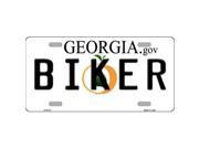 Smart Blonde LP 6172 Biker Georgia Novelty Metal License Plate