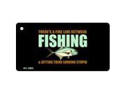 Smart Blonde KC 3883 Fishing And Looking Stupid Novelty Key Chain