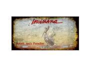 Smart Blonde LP 8135 Louisiana State Background Rusty Novelty Metal License Plate