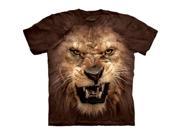 The Mountain 1037420 Big Face Roaring Lion T Shirt Small