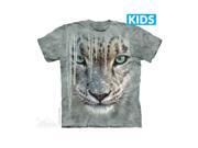 The Mountain 1538221 Icicle Snow Leopard Kids T Shirt Medium