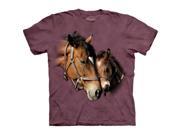 The Mountain 1530220 Two Hearts Horse Kids T Shirt Small