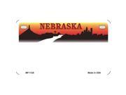 Smart Blonde MP 1128 Nebraska State Background Metal Novelty Motorcycle License Plate