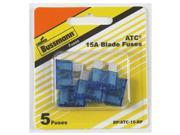 Cooper Bussmann BP ATC 15 RP 15A 32VDC Fast Acting Blade Auto Fuse 5 Pack Pack Of 5