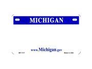 Smart Blonde MP 1117 Michigan State Background Metal Novelty Motorcycle License Plate