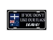 Smart Blonde LP 2501 If You Do Not Like Our Flag Leave Metal Novelty License Plate
