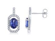 Doma Jewellery SSEZ815B Sterling Silver Earrings With Micro Set CZ 2.8 g.