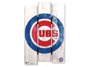 Chicago Cubs Wood Fence Sign