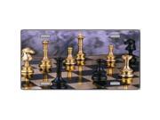 Chess Board Metal License Plate