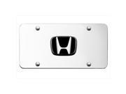 AUTO GOLD HONCC Honda Chrome Logo On Chrome License Plate