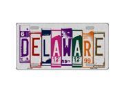 Smart Blonde LPC 1022 Delaware License Plate Art Brushed Aluminum Metal Novelty License Plate