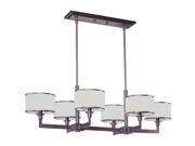 Maxim Lighting 12057WTOI Nexus 6 Light Chandelier in Oil Rubbed Bronze