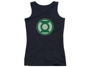 Trevco Green Lantern Green Symbol Juniors Tank Top Black 2X