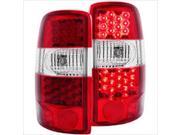 ANZO 311001 LED Tail Lights Red Clear
