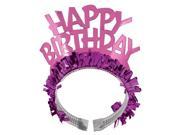 Amscan 259552 Happy Birthday Tiara Headbands Pack of 12