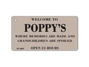 Smart Blonde KC 4463 Welcome To Poppys Novelty Key Chain