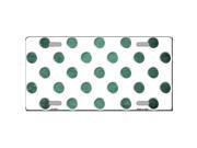 Smart Blonde LP 6971 Mint White Dots Oil Rubbed Metal Novelty License Plate