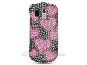 DreamWireless FDSAMR850BKHPH Samsung R850 Caliber Full Diamond Case Black With Hot Pink Heart