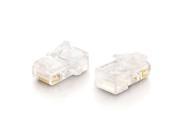 Rj45 Cat5 8 X 8 Modular Plug For Round Stranded Cable 50Pk