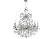 Crystorama Lighting 4438 CH CL MWP Maria Theresa 11 Light Clear Crystal Chrome Chandelier