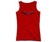 Trevco Arkham City In The City Juniors Tank Top Red Small