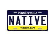 Smart Blonde LP 6064 Native Pennsylvania State Background Novelty Metal License Plate