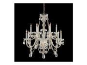 Crystorama Lighting 1135 PB CL S Traditional Crystal Collection Chandelier Polished Brass