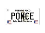 Smart Blonde KC 2867 Ponce Puerto Rico Flag Novelty Key Chain