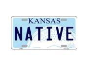 Smart Blonde LP 6624 Native Kansas Novelty Metal License Plate