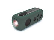 SoundBox Splash 2 Bluetooth Rugged and Splash Proof Speaker System with Built in LED Flashlight Hand Crank Turbine Charger and AUX Input Green Color