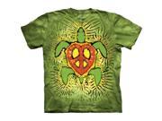 The Mountain 1032281 Rasta Peace Turtle T Shirt Medium