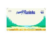 Smart Blonde MP 1126 Manitoba Province Background Metal Novelty Motorcycle License Plate
