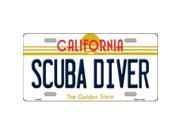 Smart Blonde LP 6848 Scuba Diver California Novelty Metal License Plate
