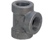Anvil International 8700120655 1.5 in. Malleable Iron Pipe Fitting Black Tee