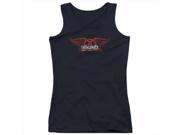 Aerosmith Winged Logo Juniors Tank Top Black Small