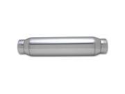 VIBRANT 1791 3.5 In. Stainless Steel Exhaust Resonator Silver