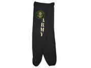 Fox Outdoor 64 753 XL Mens Army With Logo One Sided imprint Sweatpant Black Extra Large