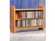Wood Shed 202 Solid Oak 2 Shelf CD Cabinet