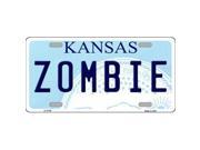 Smart Blonde LP 6748 Zombie Kansas Novelty Metal License Plate