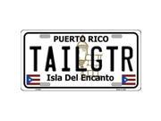 Smart Blonde LP 6861 Tailgtr Puerto Rico Metal Novelty License Plate