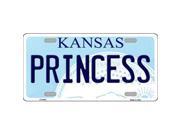 Smart Blonde LP 6625 Princess Kansas Novelty Metal License Plate